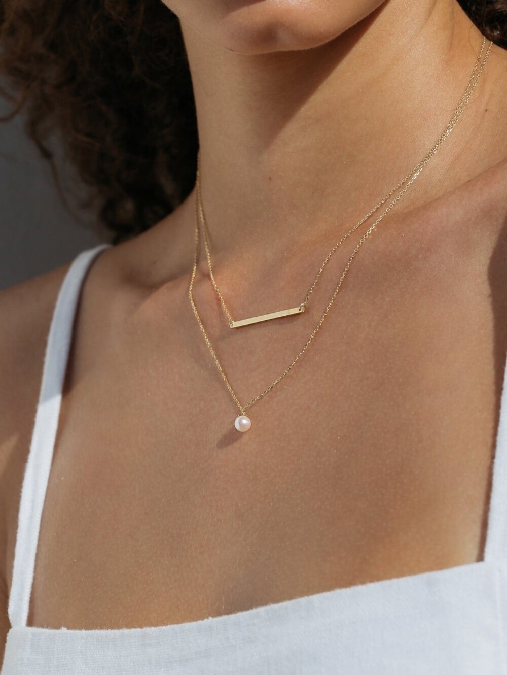 Aurate New York Simple Pearl Necklace